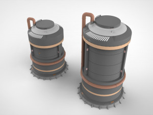 Sci-fi architecture kitbash 17 Model 3D