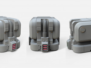 Sci-fi architecture kitbash 17 Model 3D