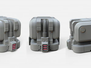 Sci-fi architecture kitbash 17 3D Model