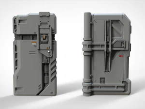 Kitbash de arquitetura de fic&ccedil;&atilde;o cient&iacute;fica 18 Modelo 3D