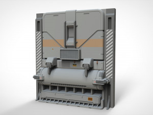 Sci-fi architecture kitbash 18 3D Model