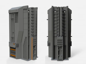 Kitbash de arquitetura de fic&ccedil;&atilde;o cient&iacute;fica 18 Modelo 3D