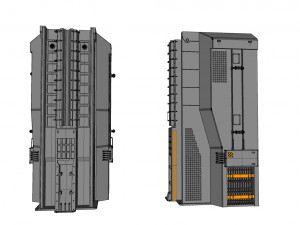 Sci-fi architecture kitbash 18 3D Model