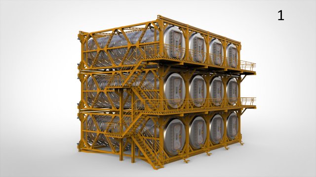 Sci-fi architecture 10 Modèle 3D .c4d .max .obj .3ds .fbx .stl .blend 