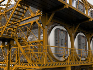 Sci-fi architecture 10 3D Model