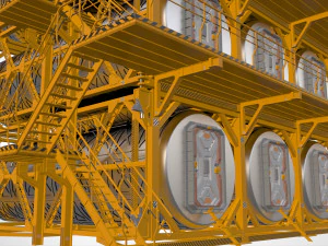 Sci-fi architecture 10 3D Model