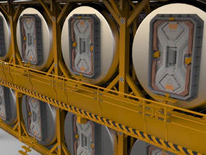 Sci-fi architecture 10 3D Model