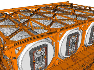 Sci-fi architecture 10 Modèle 3D