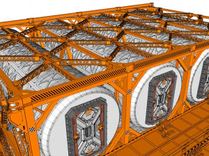 Sci-fi architecture 10 3D Model
