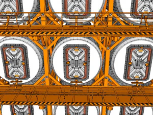 Sci-fi architecture 10 3D Model
