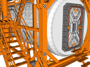 Sci-fi architecture 10 3D Model