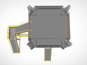 Sci-fi stairs 2 Modello 3D