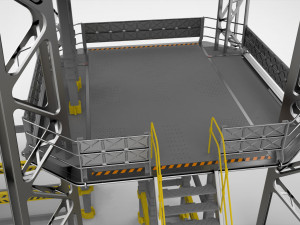 Sci-fi stairs 2 Modello 3D