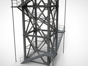 Sci-fi stairs 2 Modello 3D