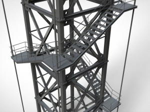 Sci-fi stairs 2 Modello 3D