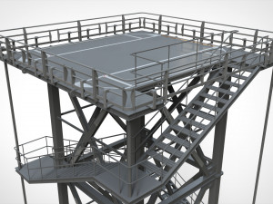 Sci-fi stairs 2 Modello 3D