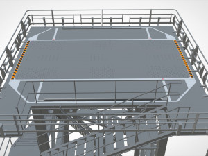 Sci-fi stairs 2 Modello 3D