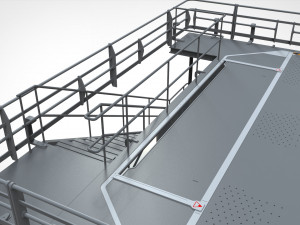 Sci-fi stairs 2 Modello 3D