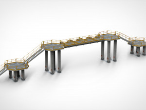 Sci-fi stairs 2 Modello 3D