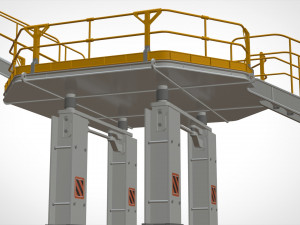 Sci-fi stairs 2 Modello 3D
