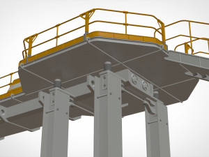 Sci-fi stairs 2 Modello 3D