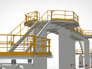 Sci-fi stairs 2 Modello 3D