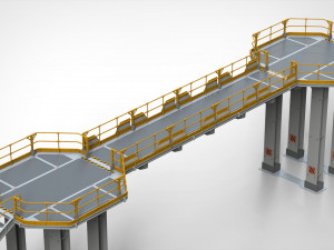 Sci-fi stairs 2 Modello 3D