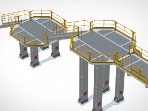 Sci-fi stairs 2 Modello 3D