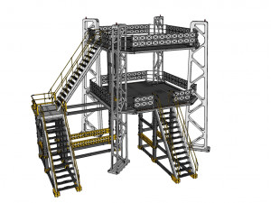 Sci-fi stairs 2 Modello 3D