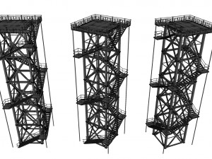 Sci-fi stairs 2 Modello 3D