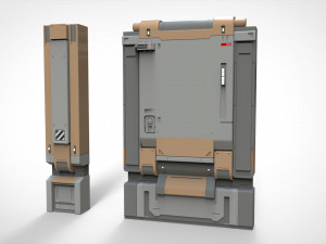 Sci-fi architecture kitbash 19 Model 3D