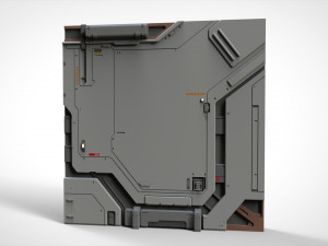 Sci-fi architecture kitbash 19 Model 3D