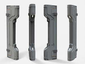 Sci-fi architecture kitbash 19 Model 3D