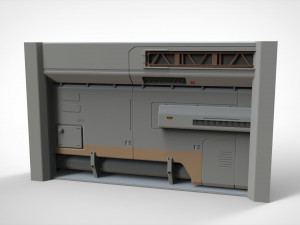 Sci-fi architecture kitbash 19 Model 3D