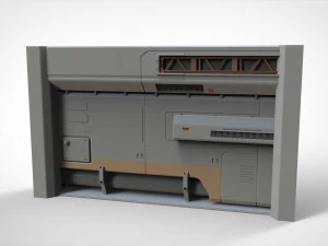 Sci-fi architecture kitbash 19 3D Model