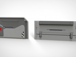 Sci-fi architecture kitbash 19 Model 3D