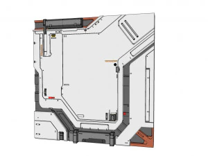 Sci-fi architecture kitbash 19 3D Model
