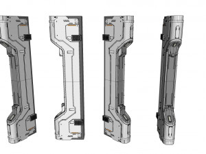 Sci-fi architecture kitbash 19 Model 3D
