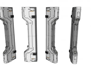 Sci-fi architecture kitbash 19 3D Model