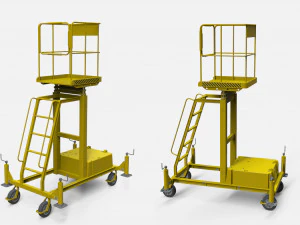Sci-fi stairs 4 3D Model