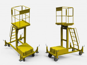 Sci-fi stairs 4 3D Модель