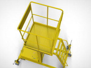 Sci-fi stairs 4 3D Модель