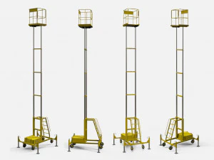 Sci-fi stairs 4 3D Model