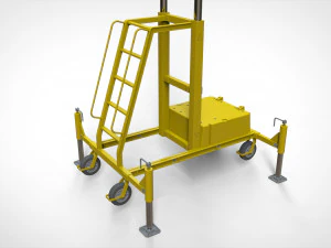Sci-fi stairs 4 3D Model