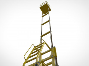 Sci-fi stairs 4 3D Модель