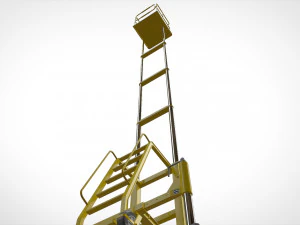 Sci-fi stairs 4 3D Model