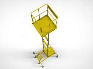 Sci-fi stairs 4 3D Модель