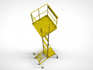 Sci-fi stairs 4 3D Model