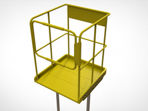 Sci-fi stairs 4 3D Модель