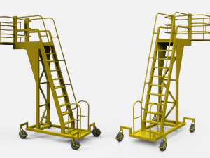 Sci-fi stairs 4 3D Model
